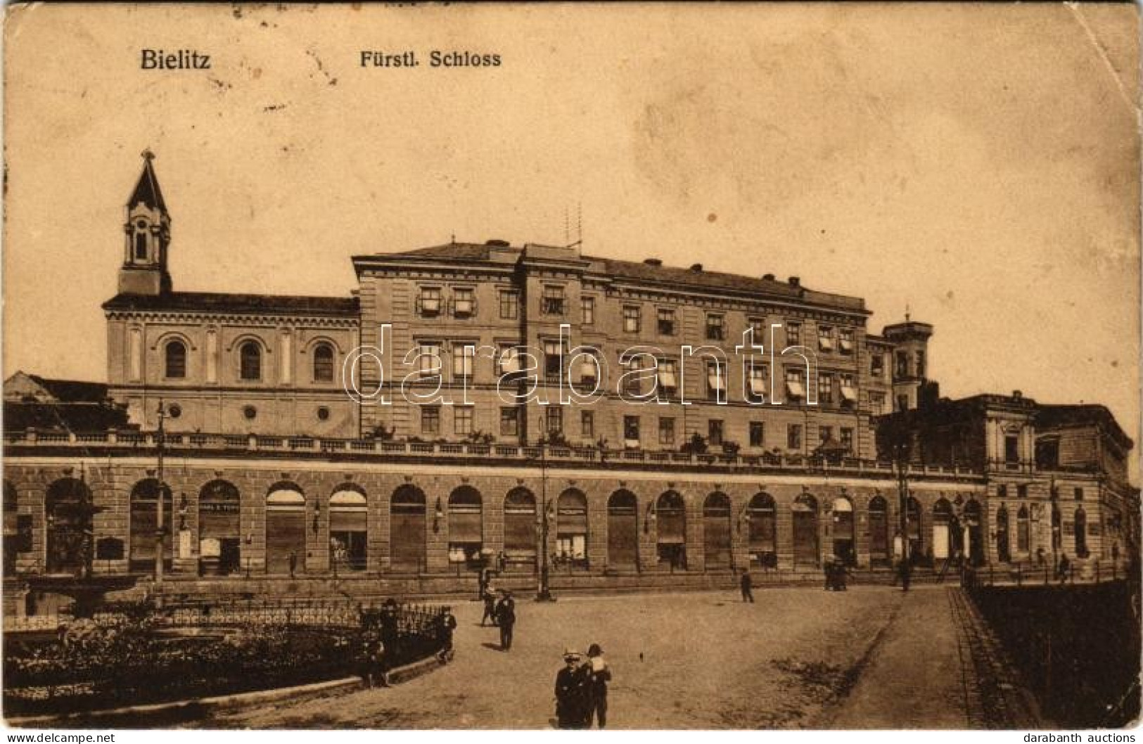 * T3 1912 Bielsko-Biala, Bielitz; Fürstl. Schloss / Royal Castle, Shop Of Karl E. Türk (EK) - Zonder Classificatie