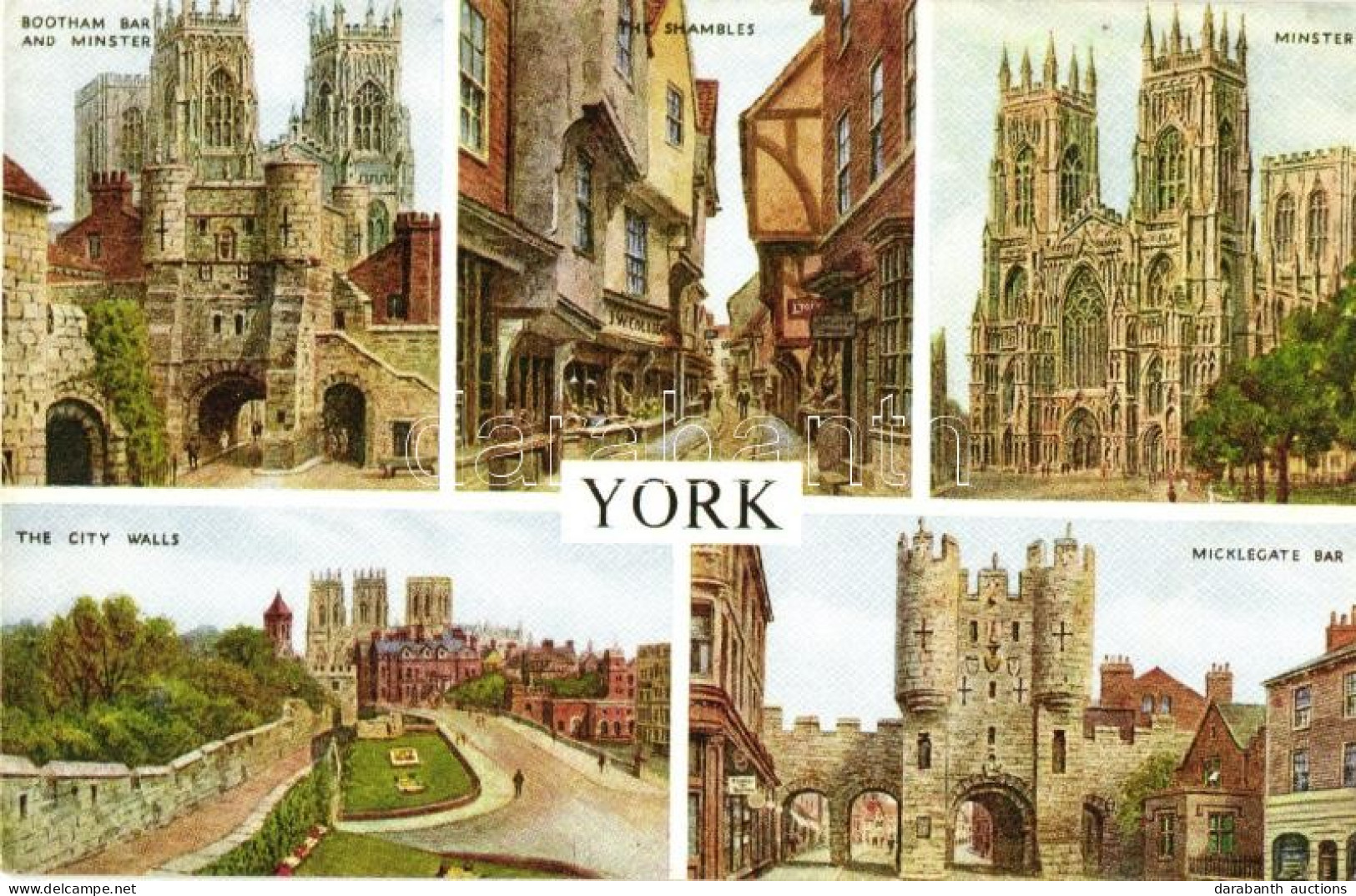 ** T2 York, Bootham Bar And Minster, The Shambles, Minster, The City Walls, Micklegate Bar - Non Classés