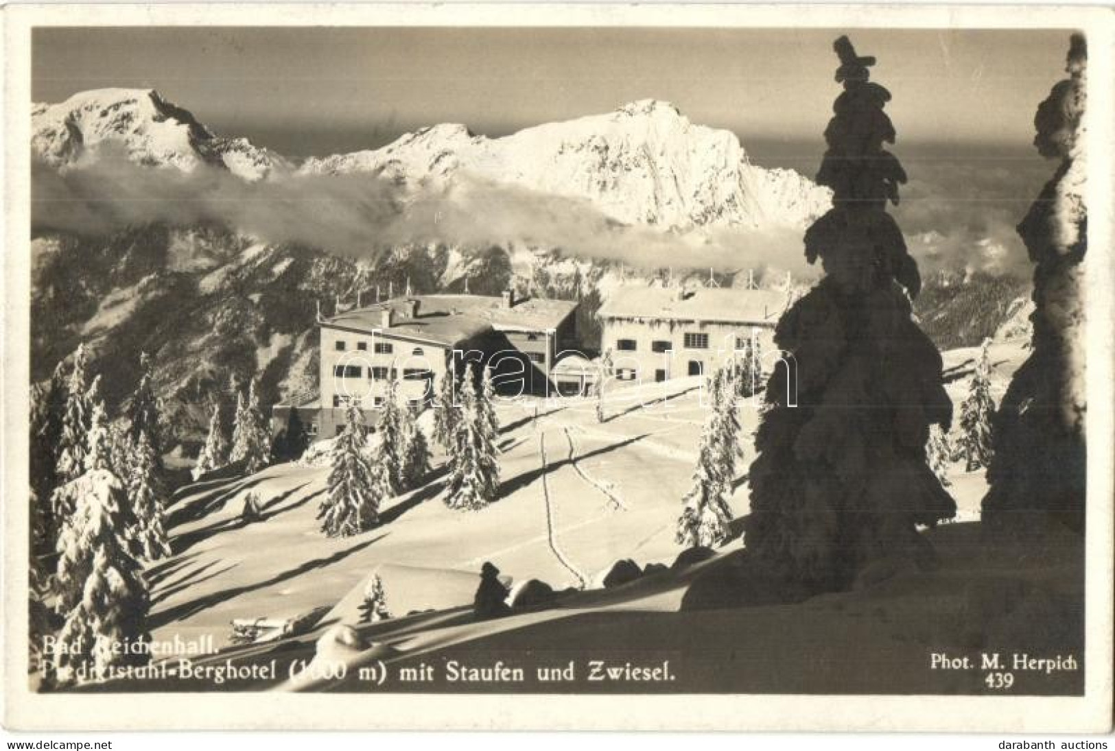 T2 Bad Reichenhall, Predigstuhl Berghotel Mit Staufen Und Zwiesel / Hotel, Mountains, So. Stpl. - Zonder Classificatie