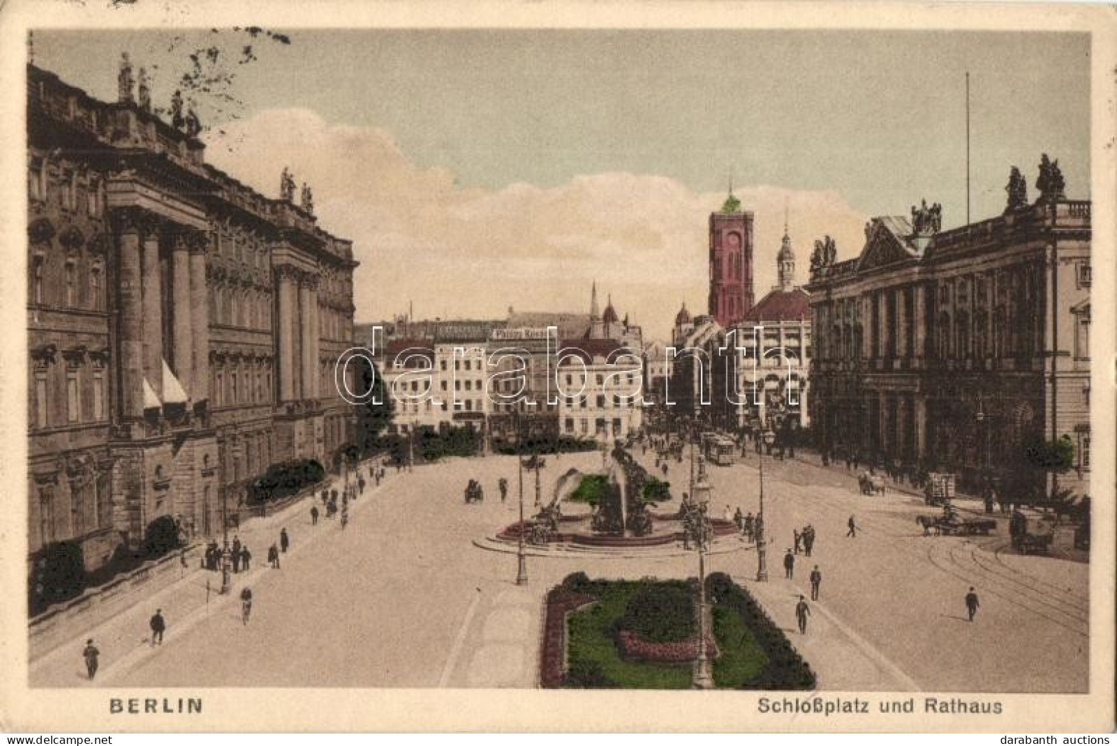 T2 Berlin, Schlossplatz Und Rathaus / Square, Town-hall, Tram, W. Meyerheim - Ohne Zuordnung