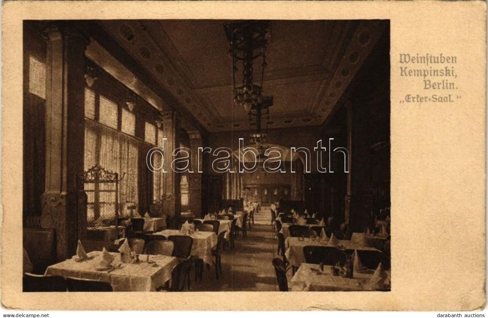T2/T3 1911 Berlin, Weinstuben Kempinski / Restaurant, Wine Bar, Interior. W. Hagelberg (EK) - Ohne Zuordnung