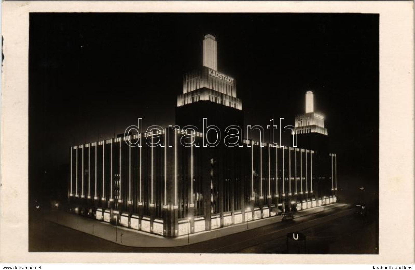 T2 Berlin, Rudolph Karstadt A.G. Hermannplatz / Square At Night, Tram - Zonder Classificatie