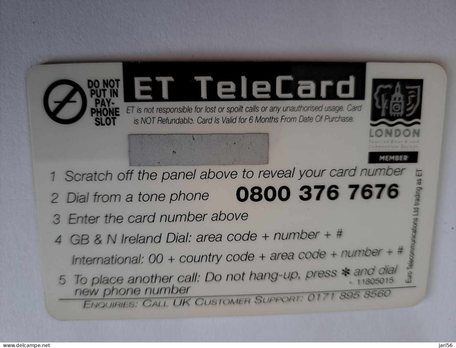 GREAT BRITAIN / 5 POUND  /  ET TELECARD/ VS TRADITIONAL BITTER/PILS/LAGER/   /    PREPAID CARD/ MINT  **15710** - Collections