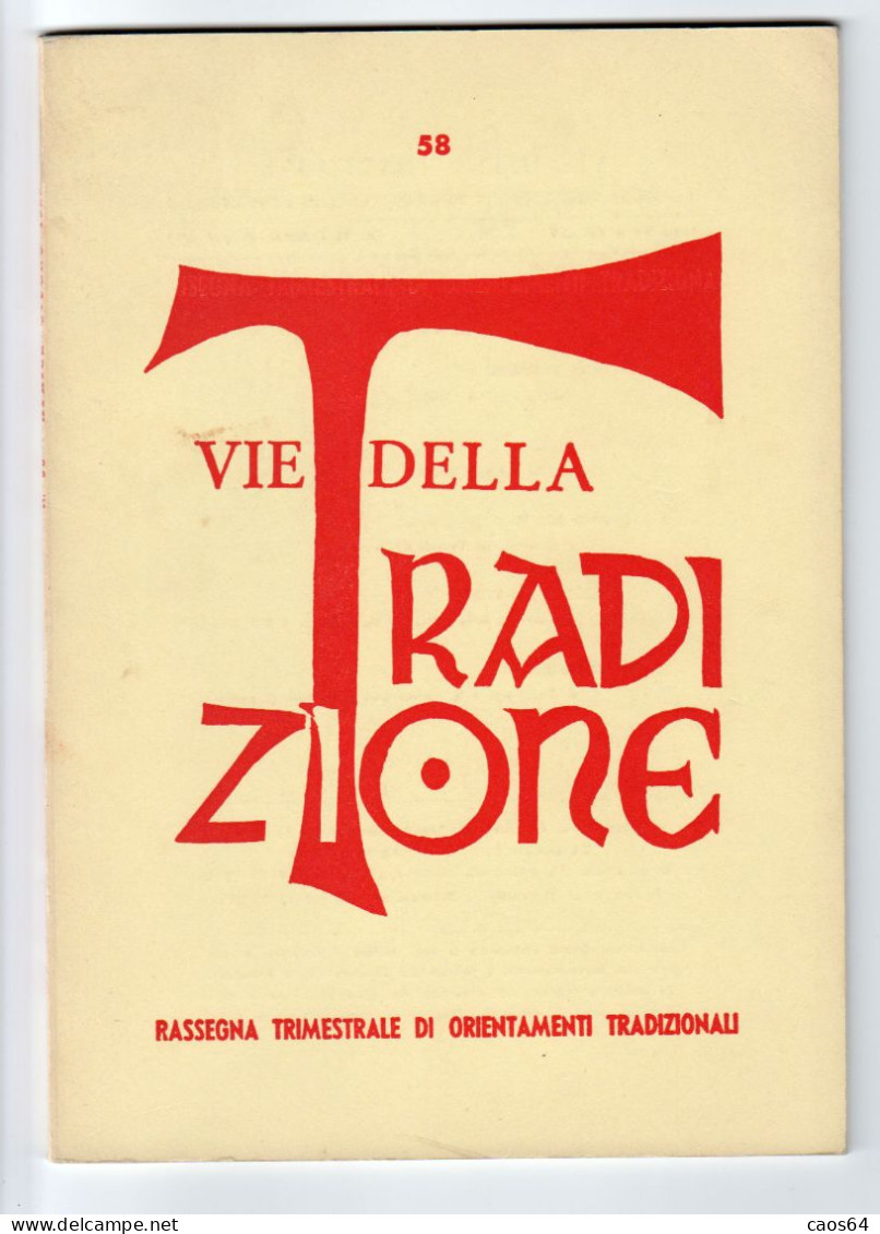 Vie Della Tradizione 58 - 1985 - Religión