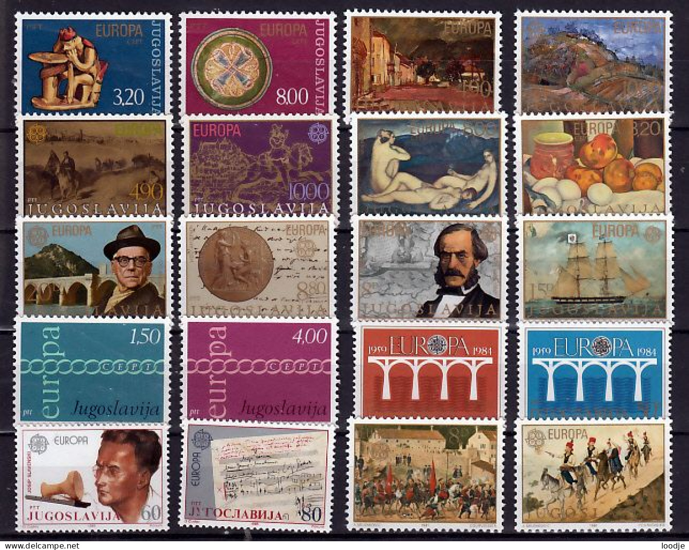 Joegoslavie  Kleine Verzameling Europa Cept  Postfris Div. - Collections, Lots & Series