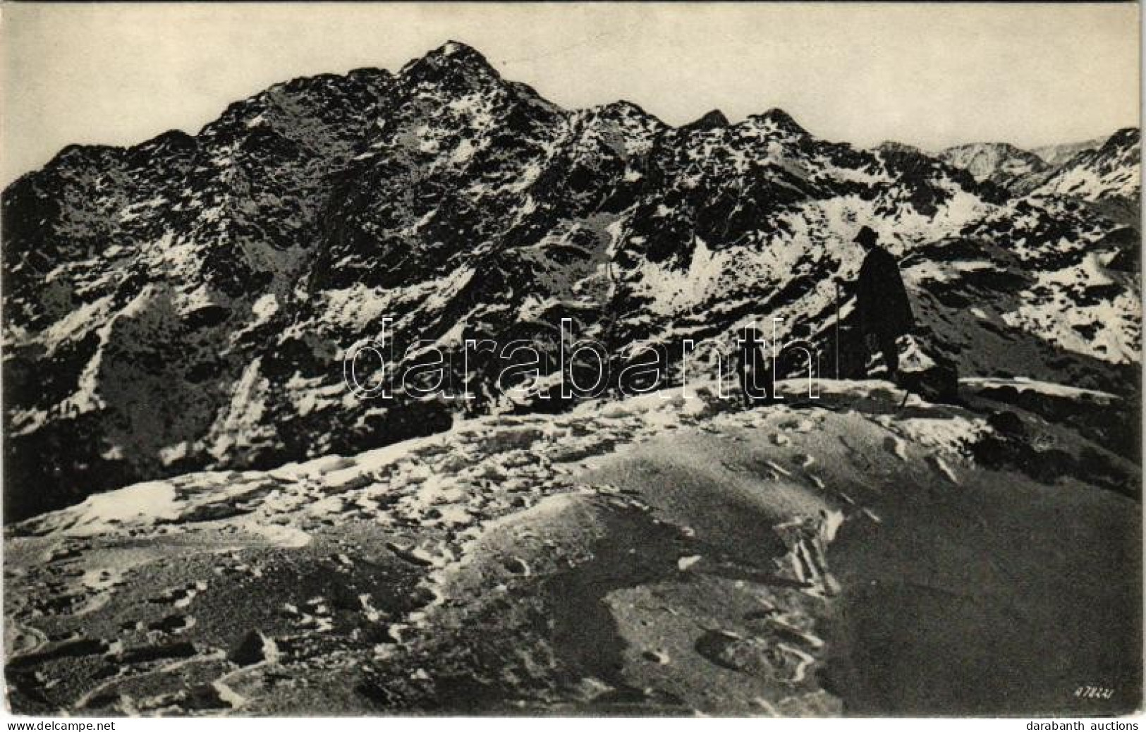 * T2 Biella, Santuario D'Oropa, Il Monte Mars Visto Dalla Cresta Del Mte. Mucrone. Negativa F. Bogge / Mountains, Hiker  - Non Classificati