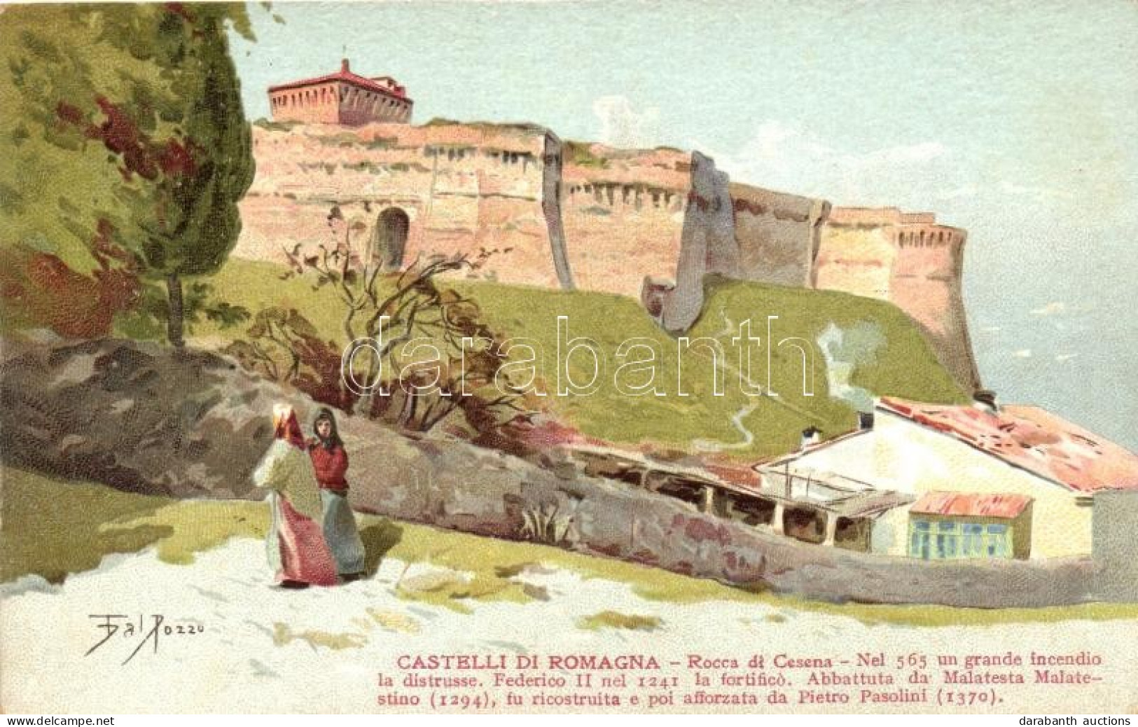 ** T2 Cesena Rocca, Castelli Di Romagna / Castle, Angelo Albonetti Litho S: Pozzo - Zonder Classificatie