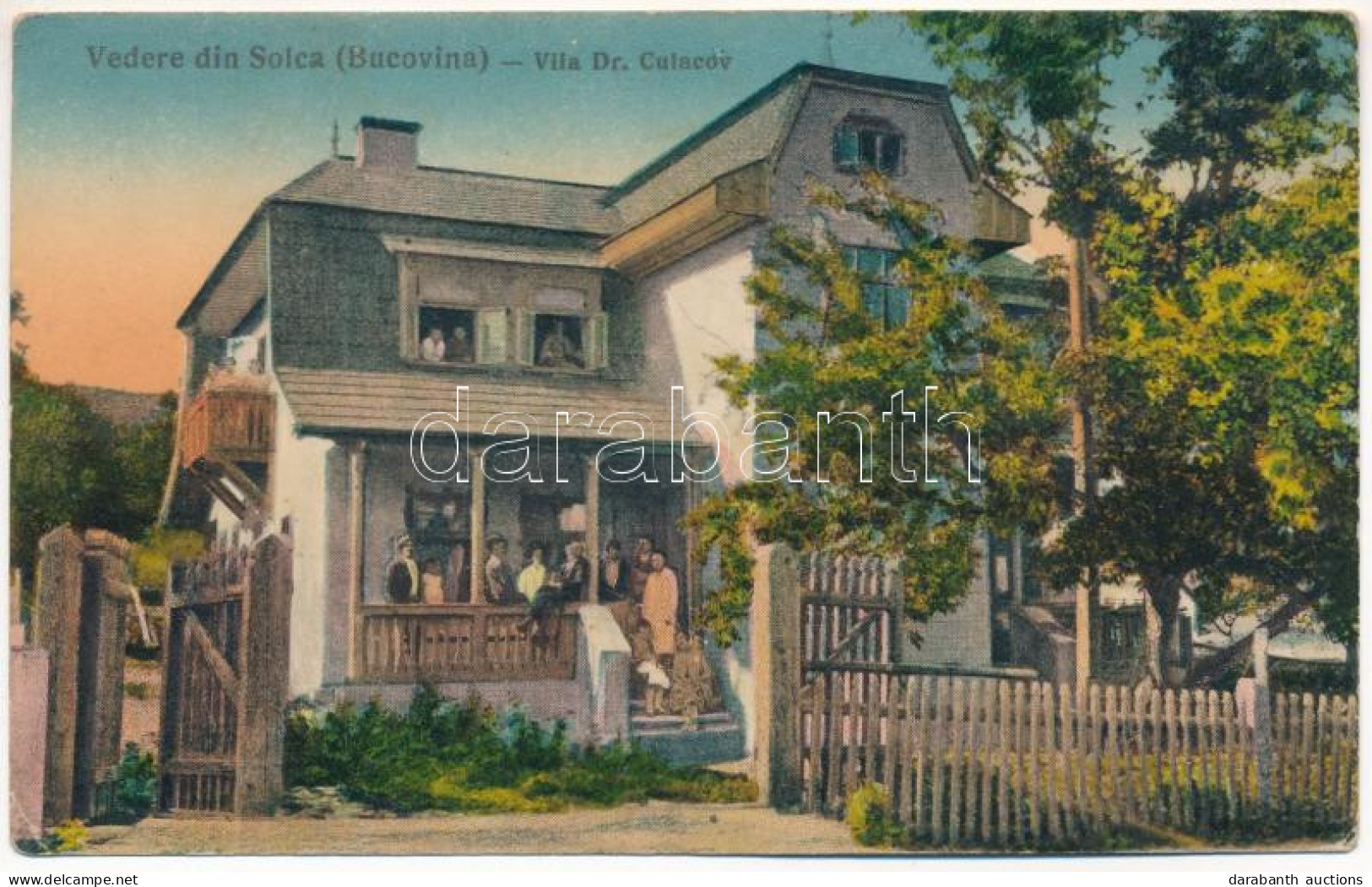 * T2/T3 Solca, Szolka (Bucovina, Bukowina); Vila Dr. Culacov / Villa. Verlag Josef Fessler (EK) - Non Classés