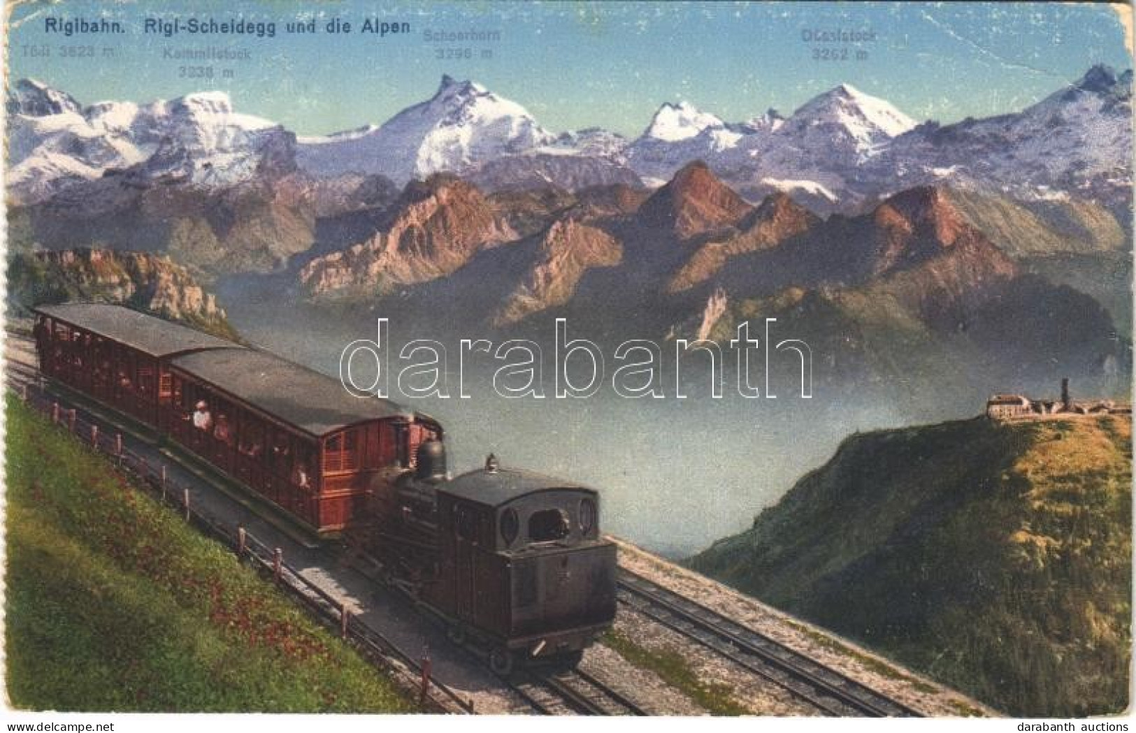 T3 1930 Rigibahn, Rigi-Scheidegg Und Die Alpen / Rack Railway, Train (EB) - Zonder Classificatie