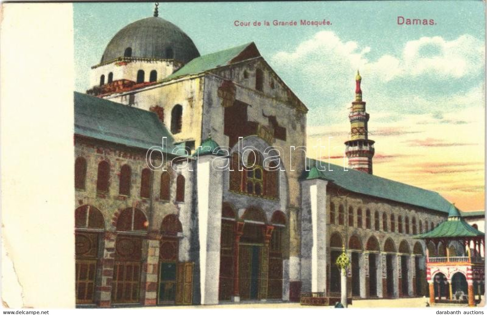 T3 1912 Damascus, Damas; Cour De La Grande Mosquée / Mosque (EB) - Non Classificati