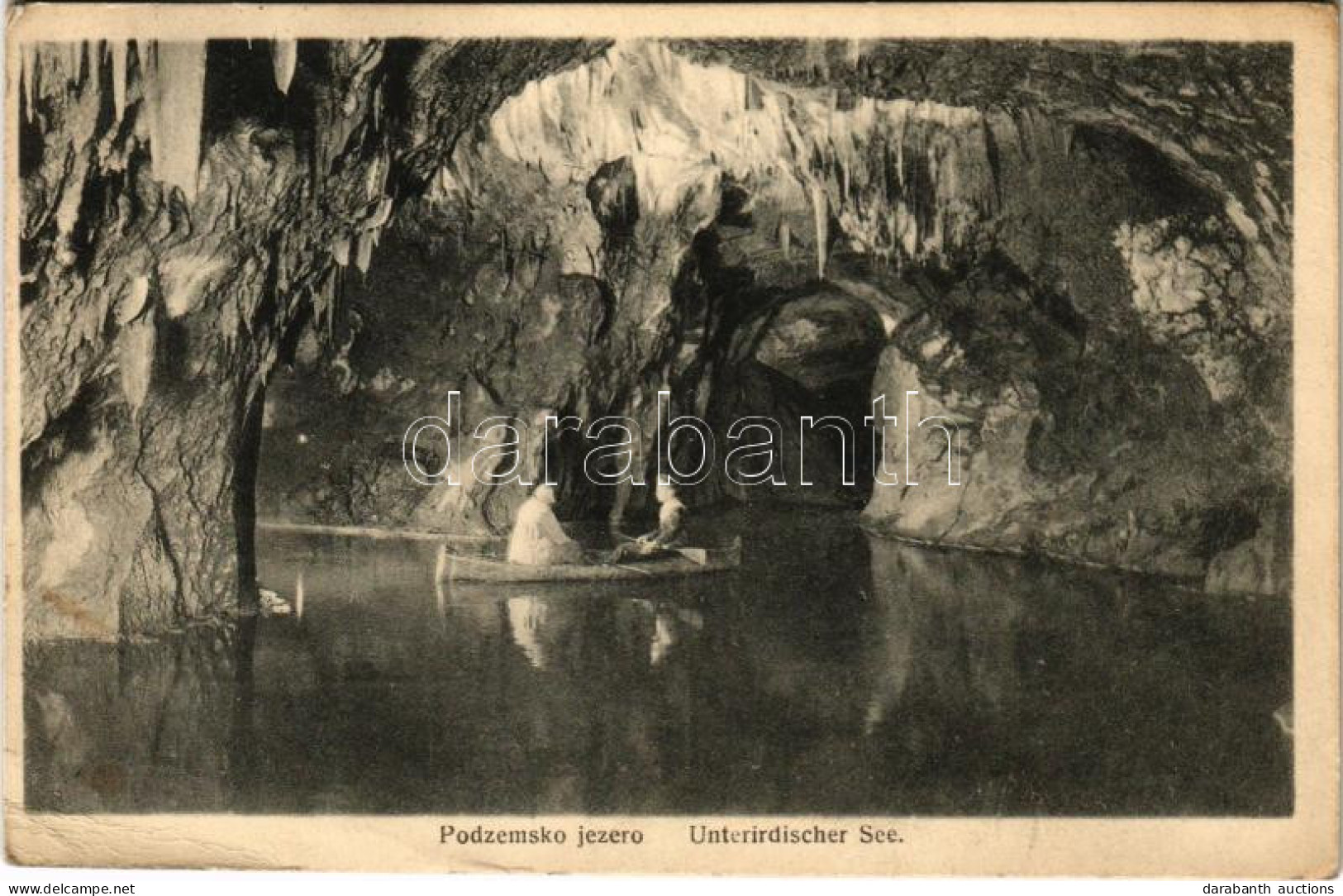 T3 1917 Postojnska Jama, Adelsberger Grotte; Podzemsko Jezero / Unterirdischer See / Lake In The Cave (EB) - Ohne Zuordnung