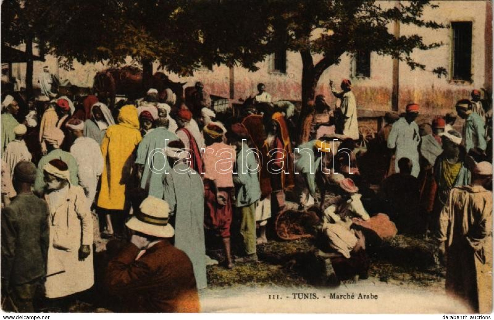 T2/T3 1912 Tunis, Marché Arabe / Arab Market, Tunisian Folklore (EK) - Non Classificati