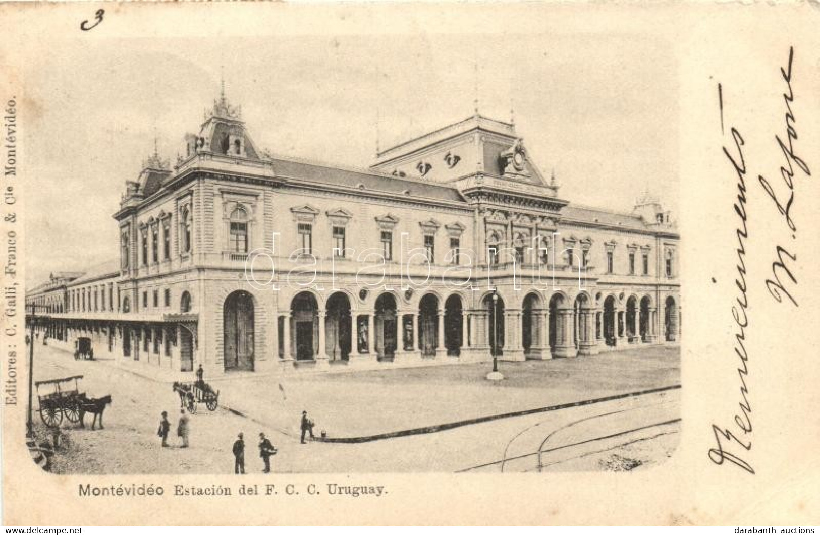 T3 Montevideo; Estación Del F.C.C. Uruguay / Railway Station (EB) - Zonder Classificatie