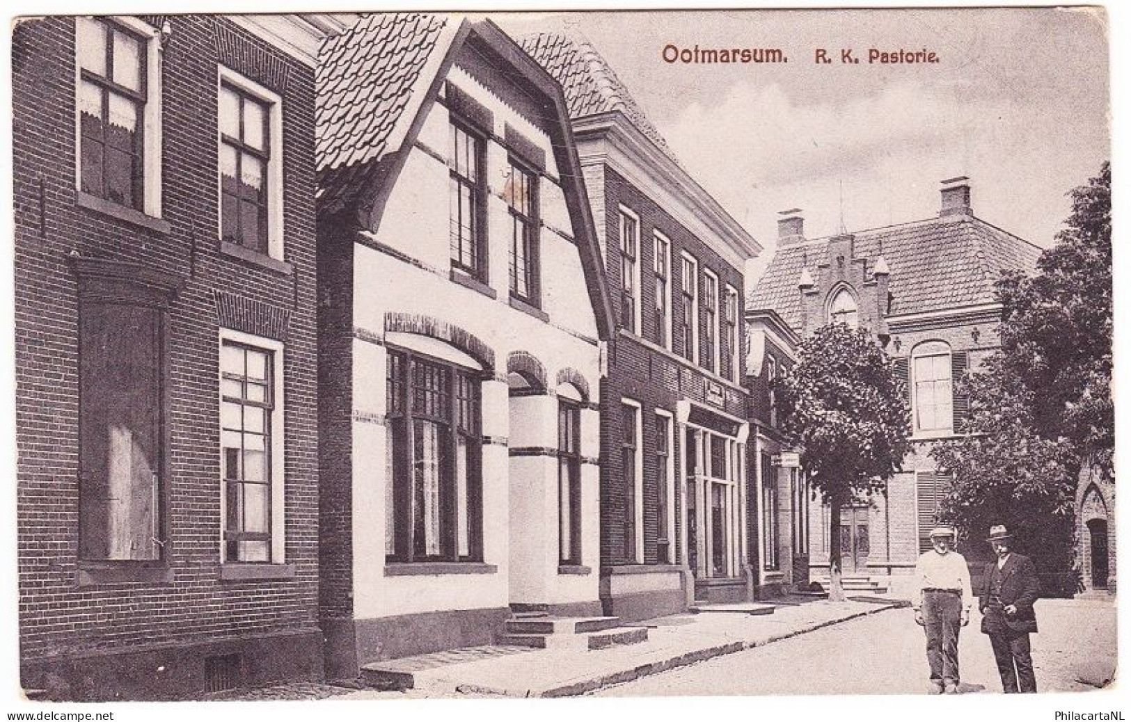 Ootmarsum - R.K. Pastorie Met Volk - Zeer Oud - Ootmarsum