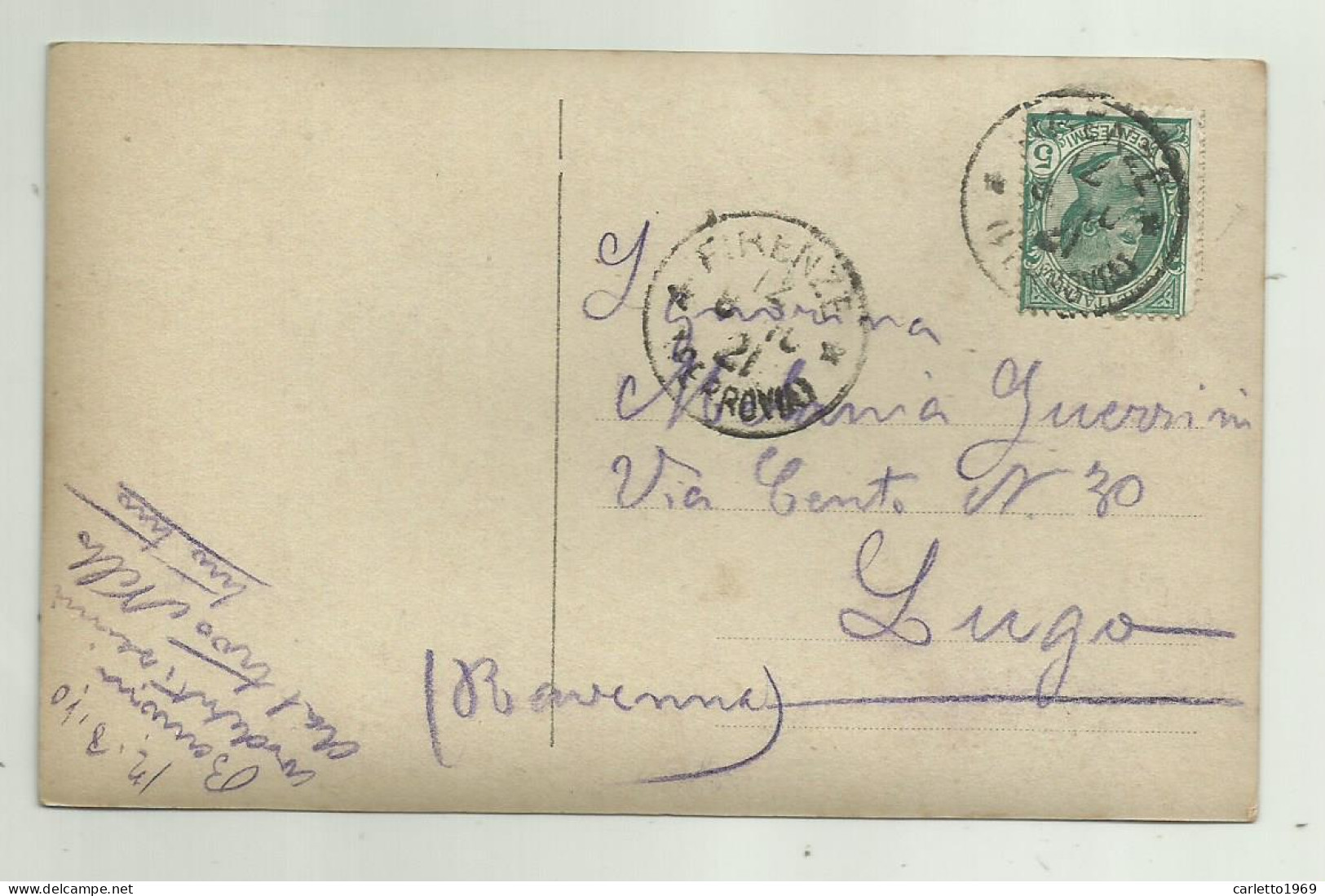 COPPIA D'EPOCA 1910 - VIAGGIATA FP - Paare