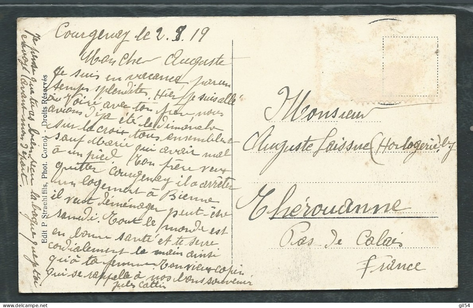 SUISSE - COURGENAY - Rue De L' Eglise - HOTEL Du BOEUF  - Maca 48 56 - Courgenay