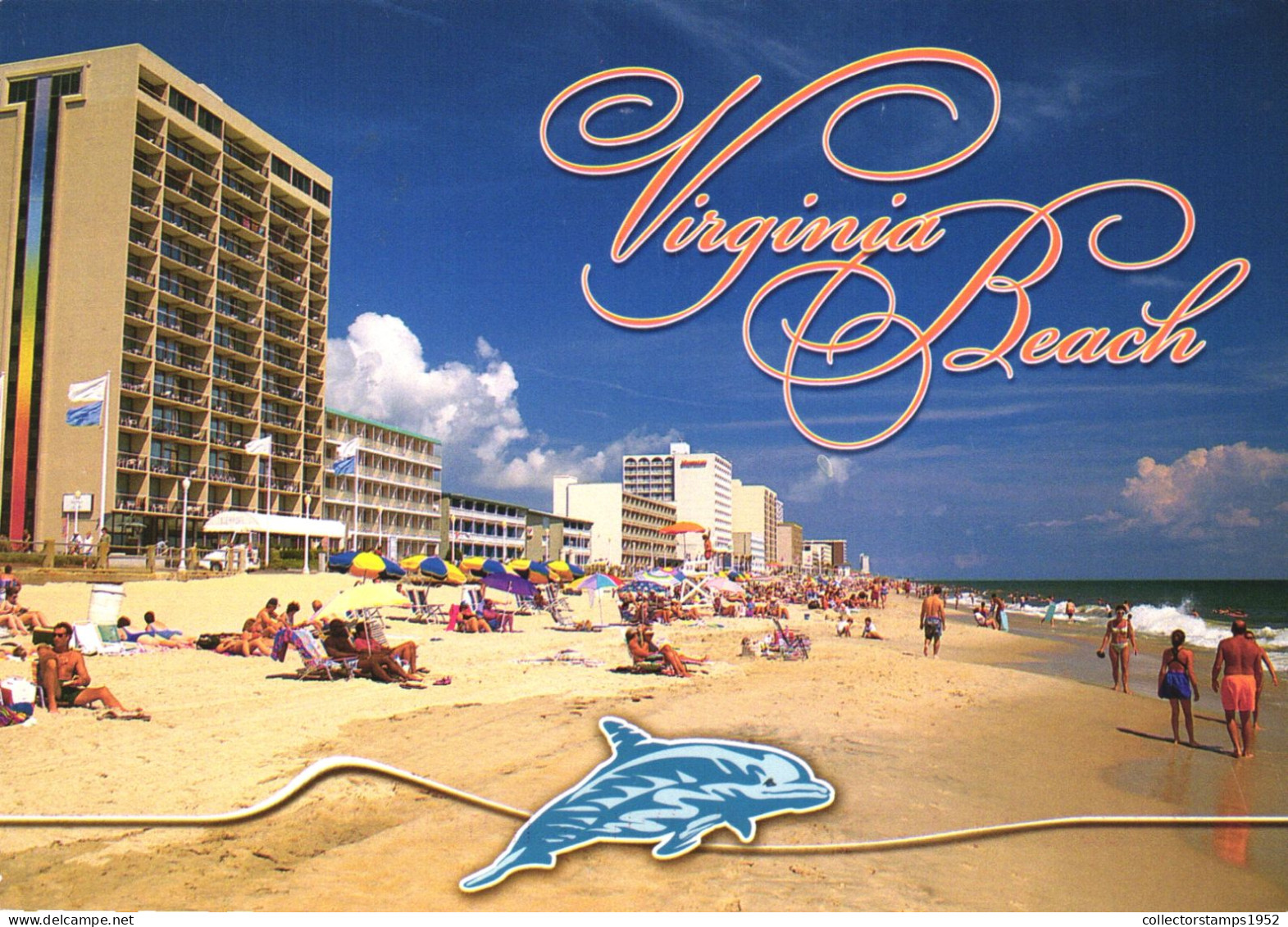 VIRGINIA BEACH, ARCHITECTURE, DELPHIN, UMBRELLA, UNITED STATES - Virginia Beach