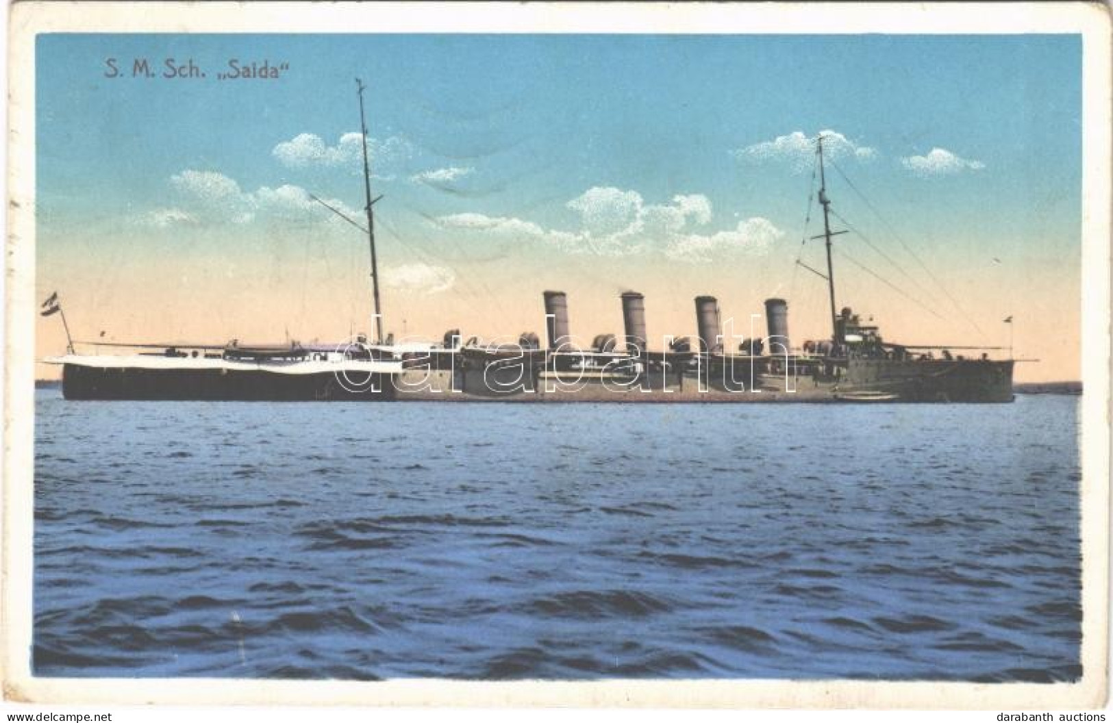 T2/T3 1913 SMS Saida, K.u.K. Haditengerészet Helgoland-osztályú Gyorscirkálója / K.u.K. Kriegsmarine, SM Kleiner Kreuzer - Sin Clasificación