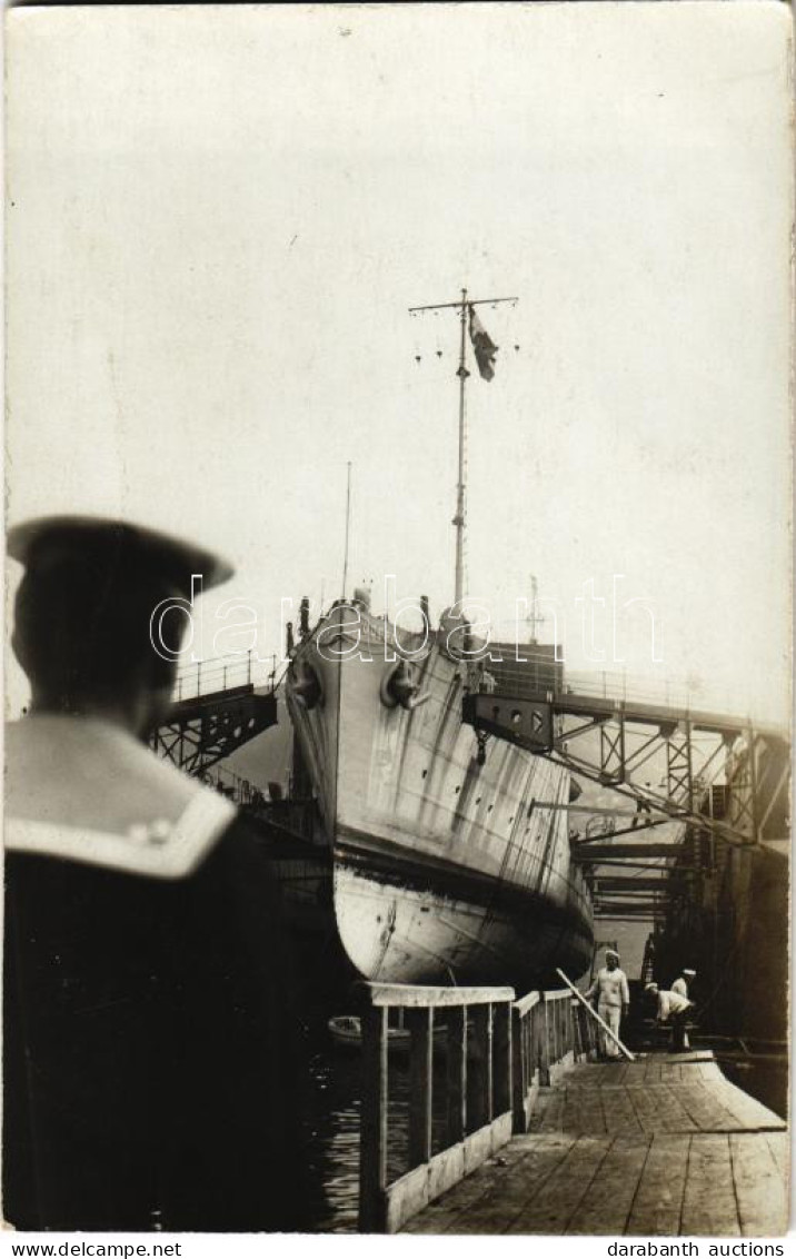 ** T2 SMS CSEPEL Osztrák-magyar Tátra Osztályú Romboló A Szárazdokkban / K.u.K. Kriegsmarine / Austro-Hungarian Navy SMS - Non Classificati