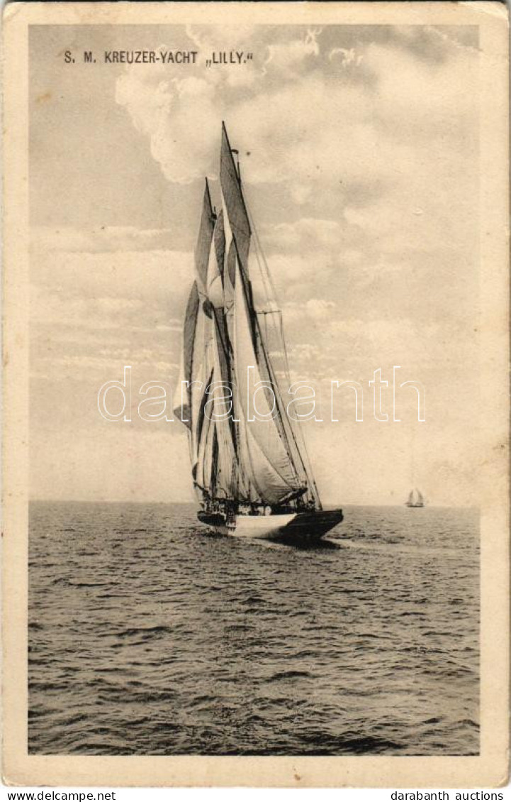 T1 1915 "LILY" Az Osztrák-Magyar Haditengerészet Vitorlás Jachtja / Kreuzeryacht Lilly. K.u.K. Kriegsmarine / Austro-Hun - Ohne Zuordnung