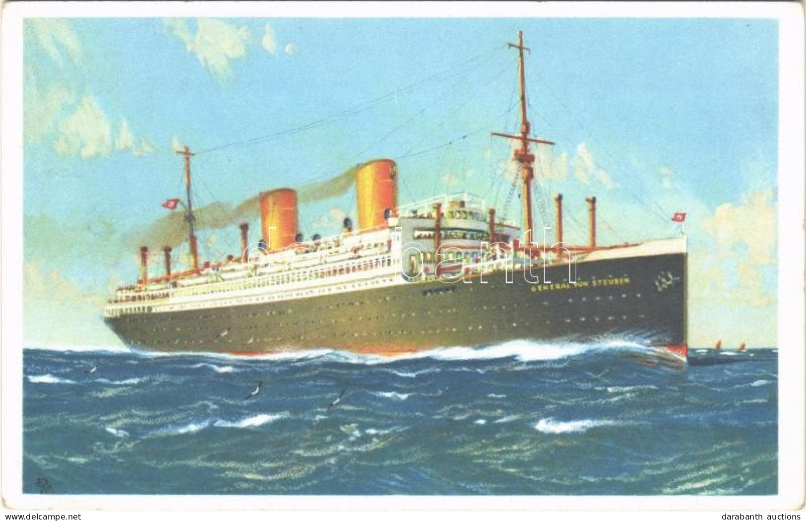 * T2/T3 Doppelschraubendampfer "General Von Steuben" Norddeutscher Lloyd Bremen / German Twin-screw Steamship - Non Classificati