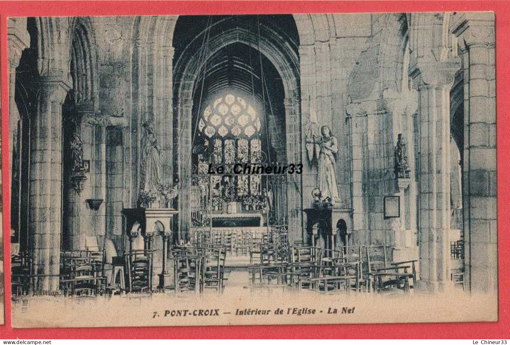 29 - PONT CROIX---Interieur De L'Eglise--la Nef - Pont-Croix