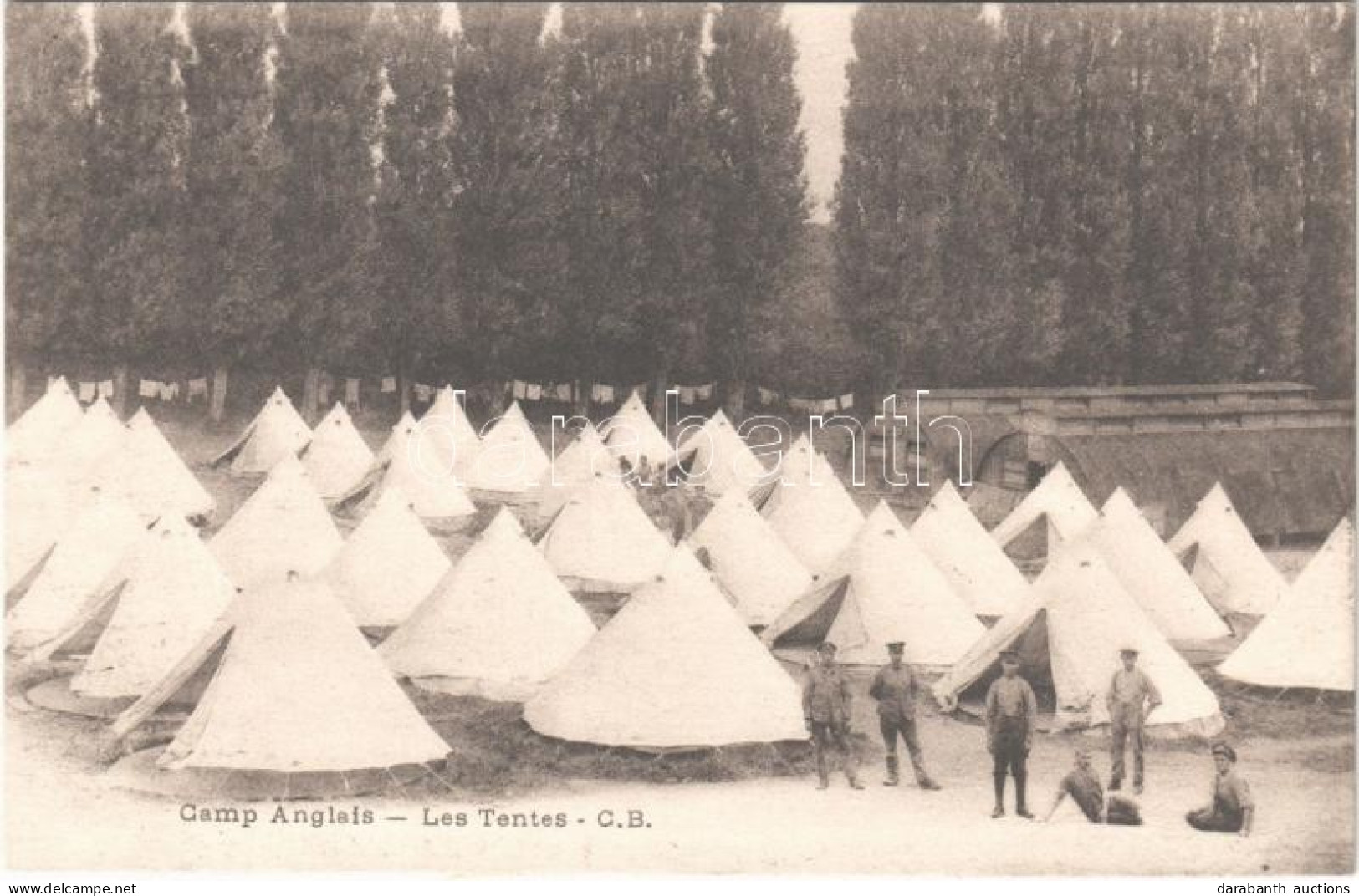 ** T2 Camp Anglais. Les Tentes / WWI English Military Camp, Soldiers And The Tents - Sin Clasificación