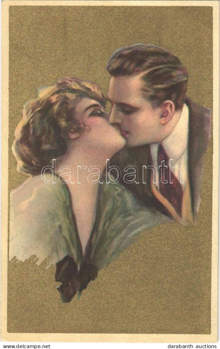 * T2 1923 Romantic Couple. Italian Lady Art Postcard. Anna & Gasparini 118-4. Unsigned T. Corbella - Non Classés