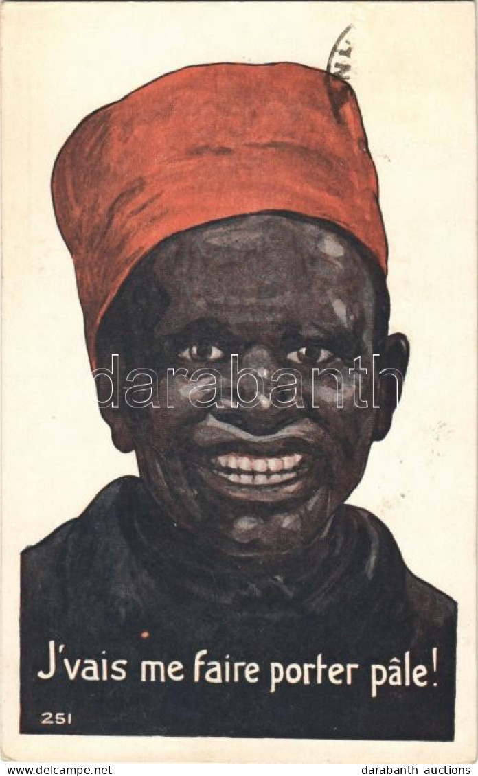 * T2/T3 J'vais Me Faire Porter Pale! / Black Man Art Postcard - Non Classificati