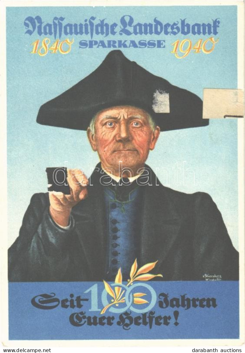 T2/T3 1840-1940 Nassauische Landesbank Sparkasse. Seit 100 Jahren Euer Helfer! / 100th Year Anniversary Of The Nassau Sa - Zonder Classificatie