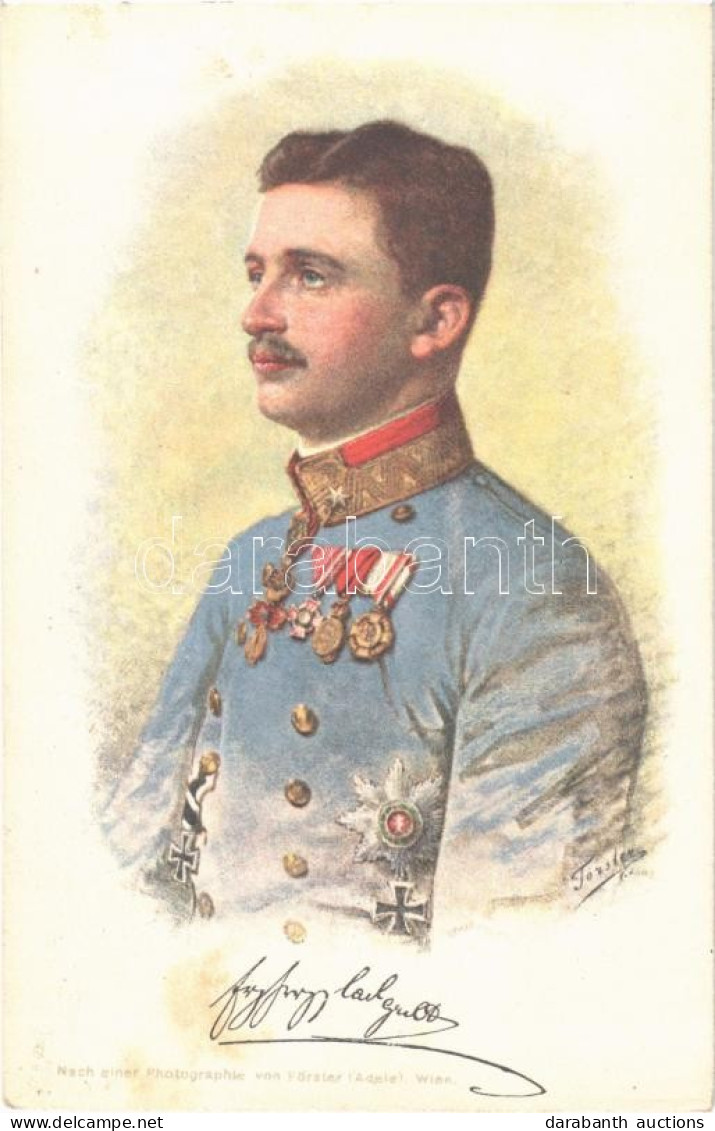 * T2/T3 Thronfolger Erzherzog Karl Franz Joseph. Offizielle Karte Für Rotes Kreuz, Kriegsfürsorgeamt Kriegshilfsbüro Nr. - Ohne Zuordnung