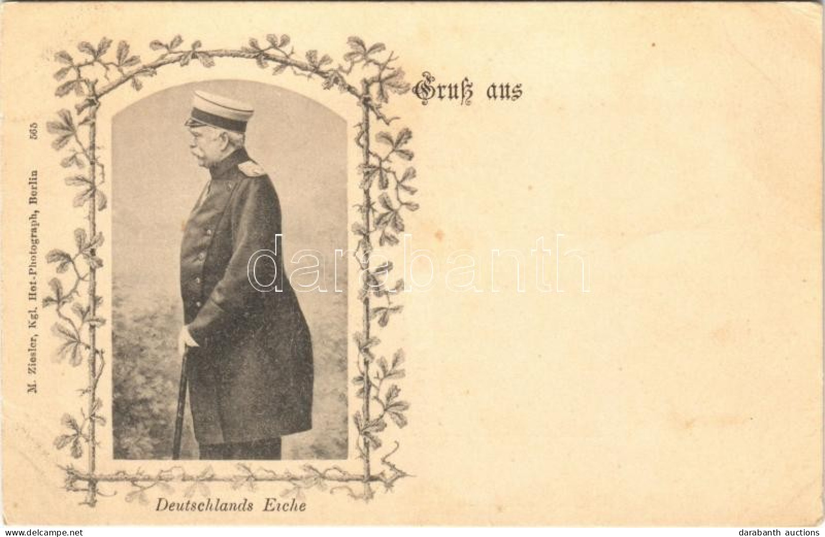 ** T2/T3 Deutschlands Eiche / Otto Von Bismarck. M. Ziesler Kgl. Hof-Photograph (EK) - Unclassified