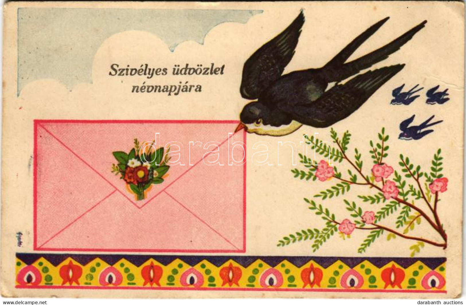 * T2/T3 Szívélyes üdvözlet Névnapjára / Name Day Greeting S: Gyulai (EK) - Non Classés