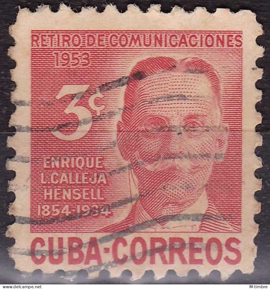 Cuba YT 398 Mi 401 Année 1954 (Used °) Enrique Calleja Hensell - Usati