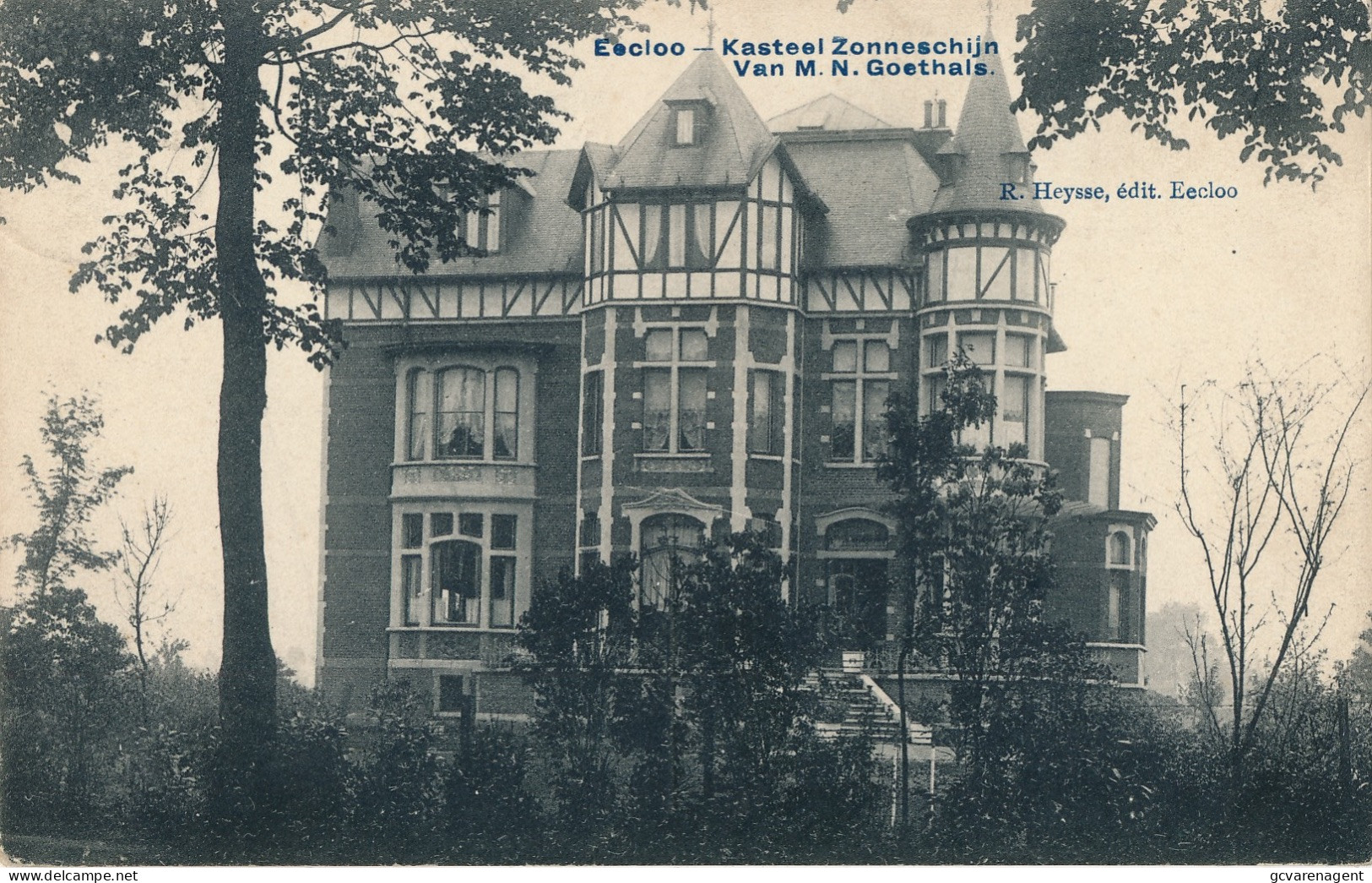 EEKLO     KASTEEL ZONNESCHIJN VAN M.N. GOETHALS             ZIE SCANS - Eeklo