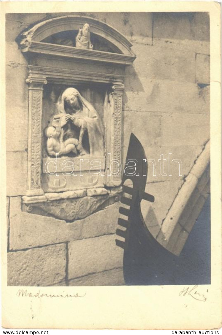 T2/T3 1939 Madonnina / Hátoldalon Báró Apor Gábor Diplomatának, Vatikáni Magyar Követnek Címzett Levél. Photo (EK) - Non Classés