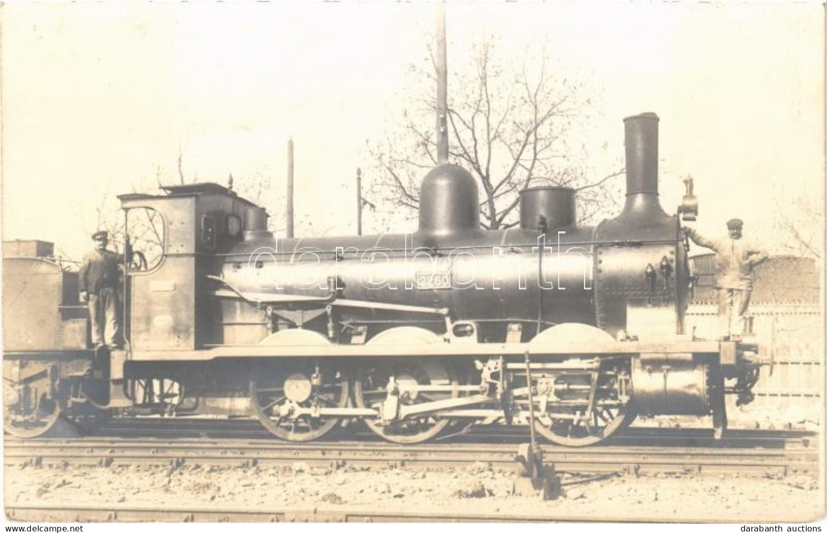 * T2/T3 1913 Locomotive With Railwaymen. Photo - Unclassified