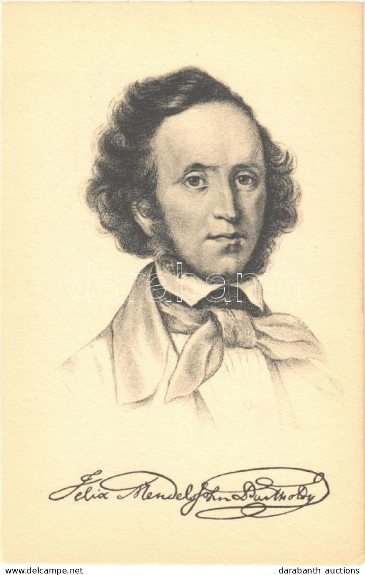 ** T2/T3 Felix Mendelssohn Bartholdy, German Composer. Stengel Art Postcard (EK) - Zonder Classificatie