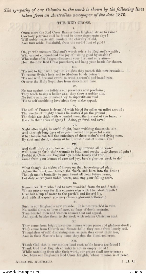 London - 1872 - Under The Red Cross - E.M. Pearson & L. E. McLaughlin - A Series Of Papers From The St James Magazine - Kriege UK