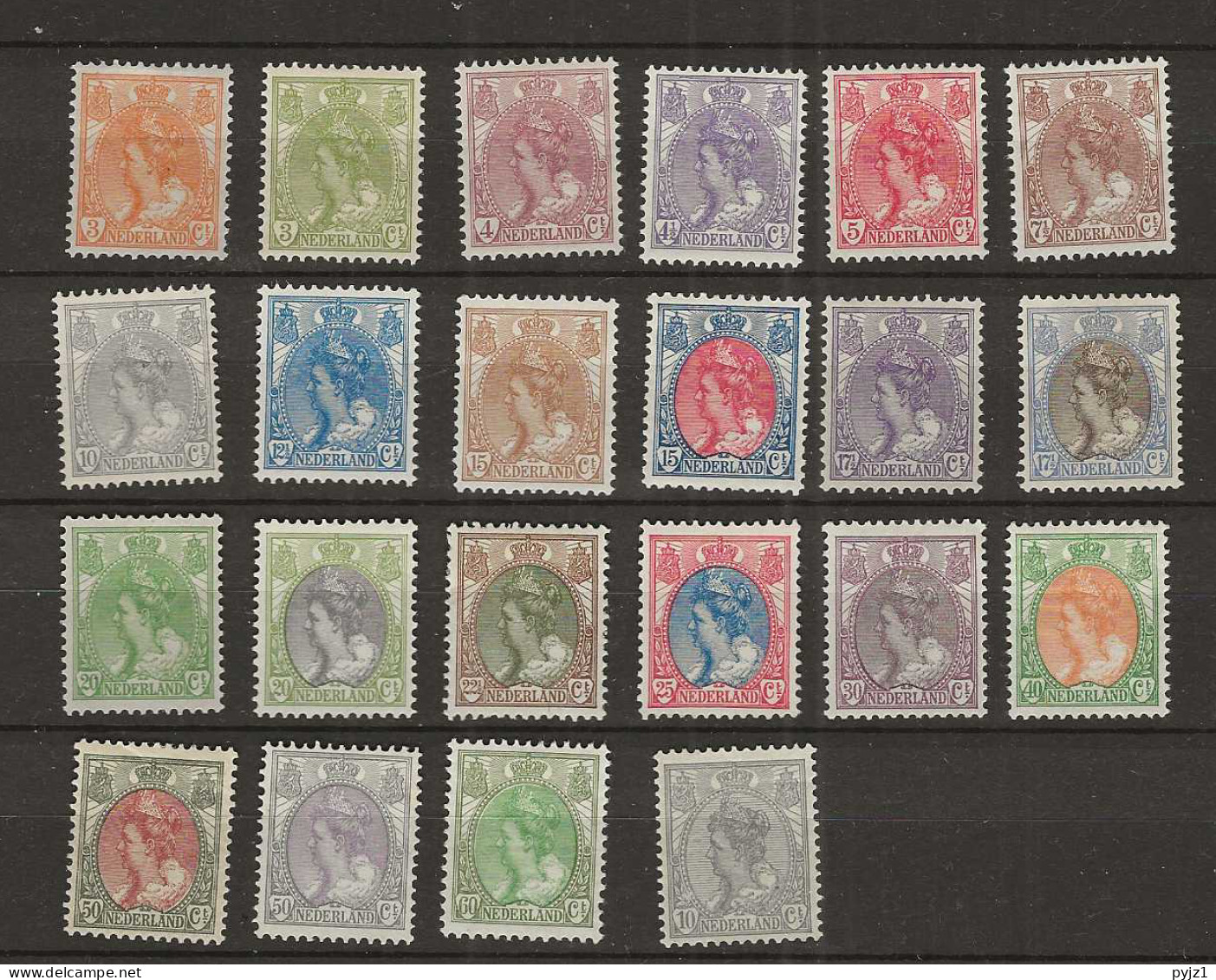 1899 MH/* Nederland NVPH 56-76 - Neufs