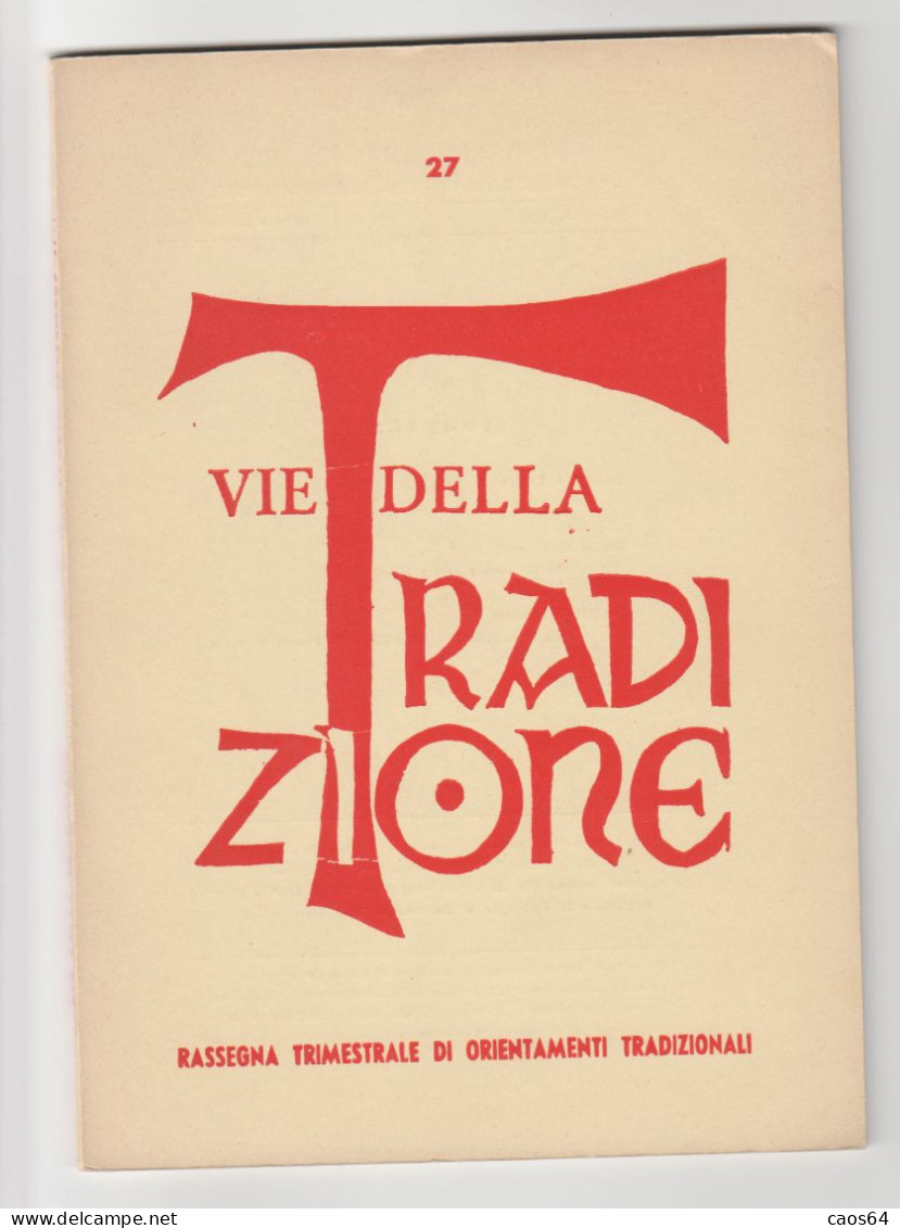 Vie Della Tradizione 27 - 1977 - Religione