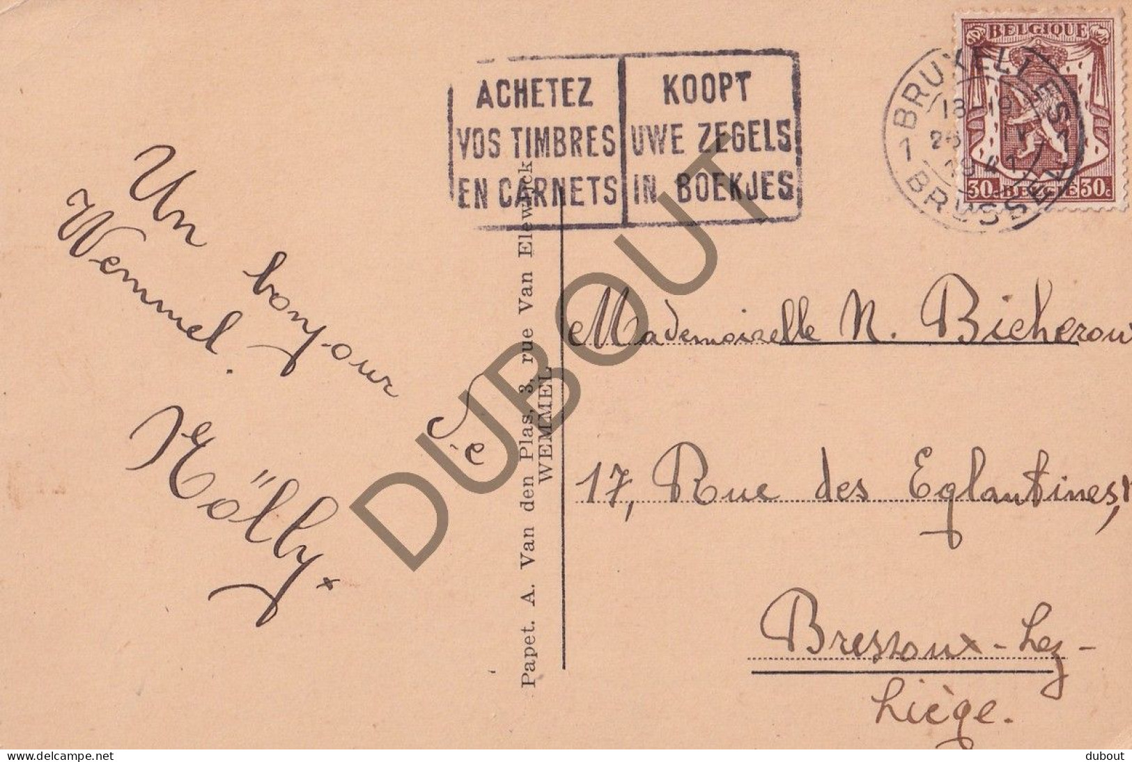 Postkaart/Carte Postale - Wemmel - Avenue De Ridder Laan  (C5244) - Wemmel