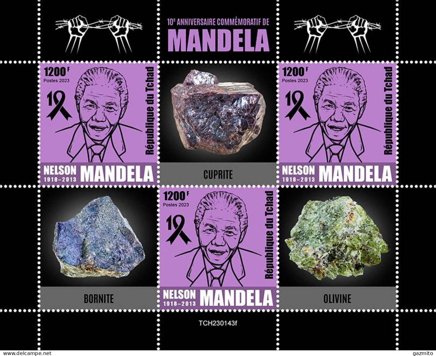 Tchad 2023, Minerals, Mandela, BF - Minerals