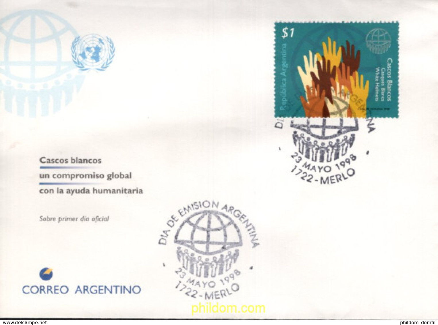 716049 MNH ARGENTINA 1998 LOS CASCOS BLANCOS - Unused Stamps