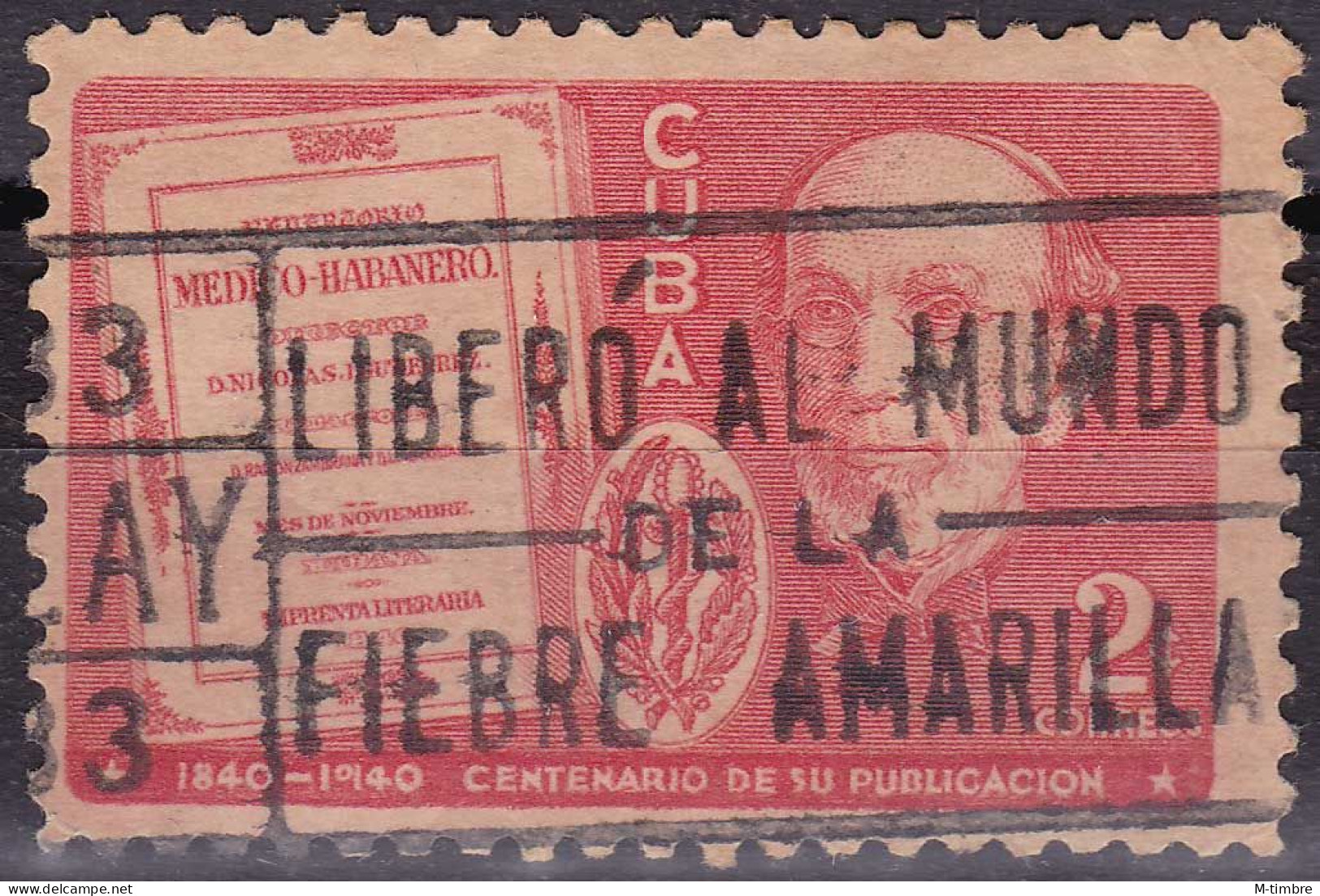 Cuba YT 264 Mi 167A Année 1940 (Used °) Médecin - Nicolas José Gutiérrez Hernángez - Oblitérés