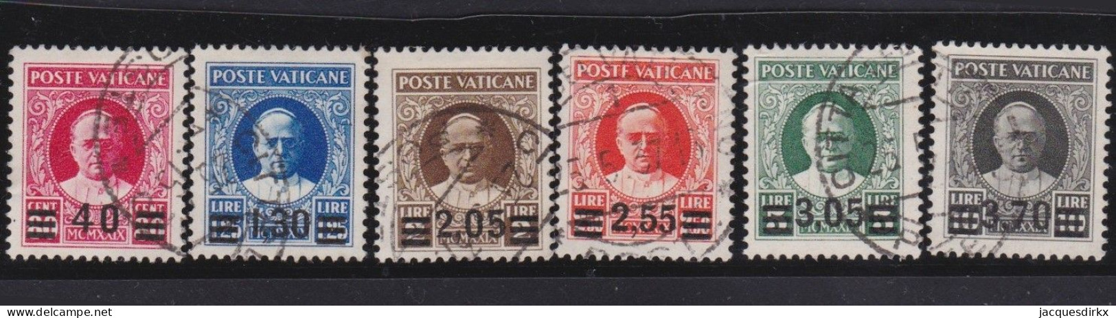 Vatican   .  Y&T   .     60/65  (2 Scans)    .    O       .   Cancelled - Used Stamps