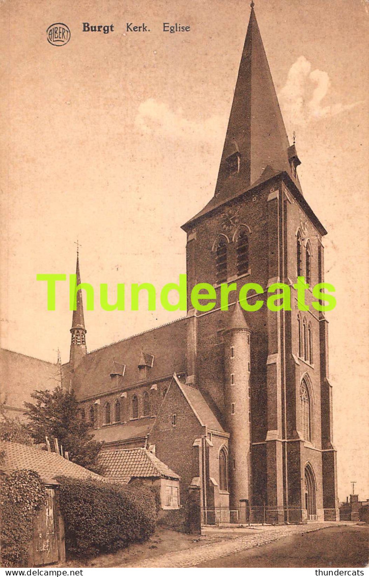 CPA BURGT KERK EGLISE  - Zwijndrecht