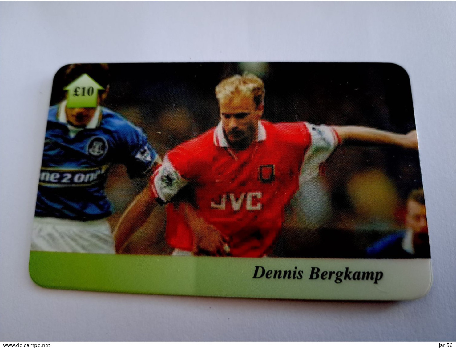GREAT BRITAIN / 10 POUND  / DENNIS BERGKAMP     / FOOTBAL/SOCCER /     /    PREPAID CARD/ MINT   **15725** - [10] Collections