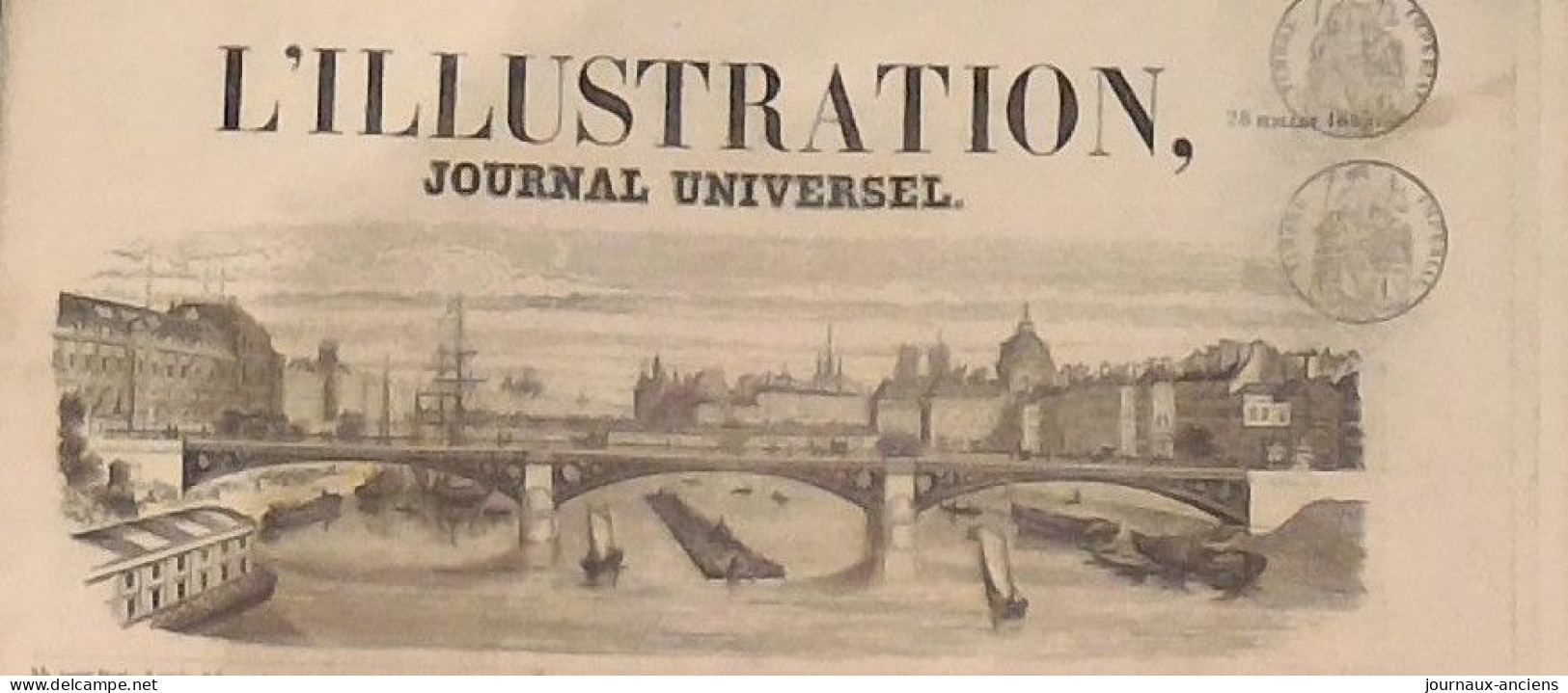 1855 TOULON BÉNÉDICTION DU POPE - LAVAL VIADUC DE LA MAYENNE - LA TOURAINE ( TOURS CHENONCEAUX CHINON ) - SEBASTOPOL - 1850 - 1899