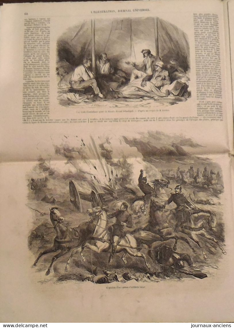 1855 TOULON BÉNÉDICTION DU POPE - LAVAL VIADUC DE LA MAYENNE - LA TOURAINE ( TOURS CHENONCEAUX CHINON ) - SEBASTOPOL - 1850 - 1899